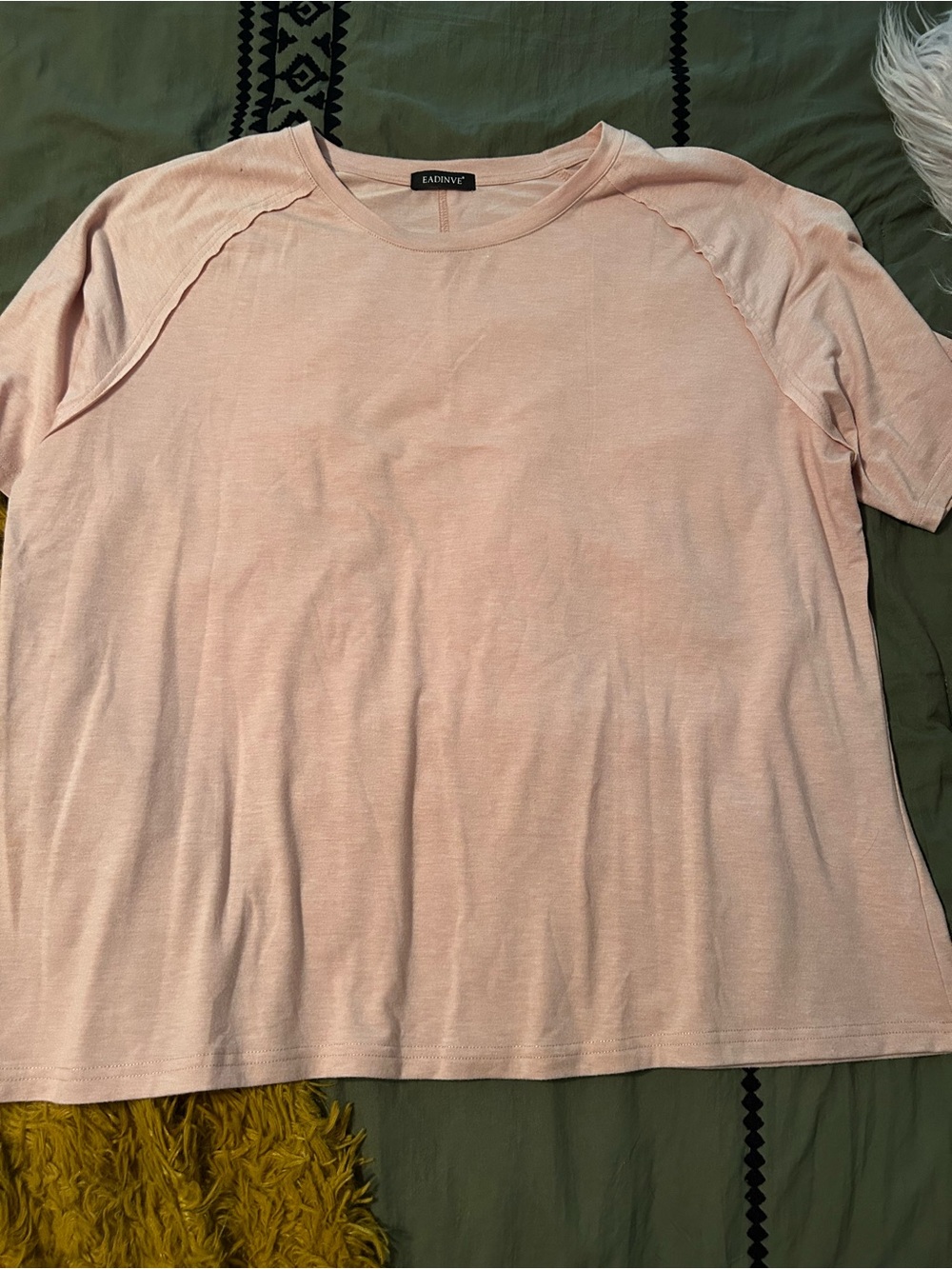 Eadinve Pink Short-Sleeve Crewneck Top